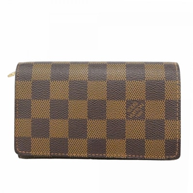 【6dc3532-k】ルイヴィトン 財布 ダミエ ポルトフォイユトレゾール N61736 エベヌ【中古】メンズ レディース ユニセックス