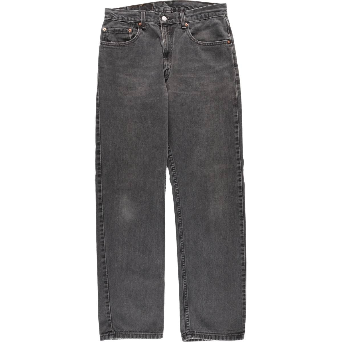 古着 00年代 リーバイス Levi's 505 REGULAR FIT ブラックデニム テーパードデニムパンツ メンズw32相当/eaa614904