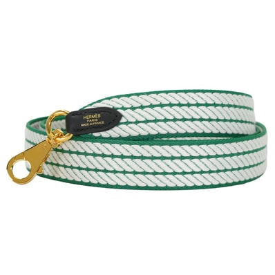 HERMES エルメス ショルダーストラップ バンドリエール サングル コルタージュ 25mm 105cm ヴェールヴェルティゴ/白 (ホワイト) トワルアッシュ/スイフト ゴールド金具 W刻印 新品未使用