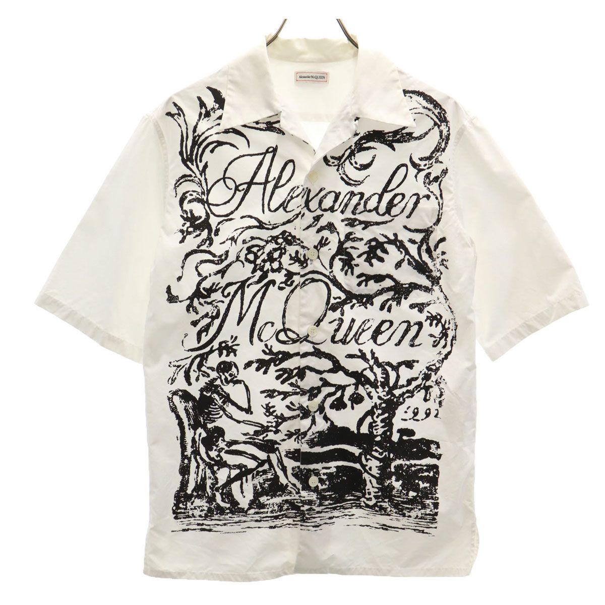 Alexander McQueen 半袖 オープンカラーシャツ