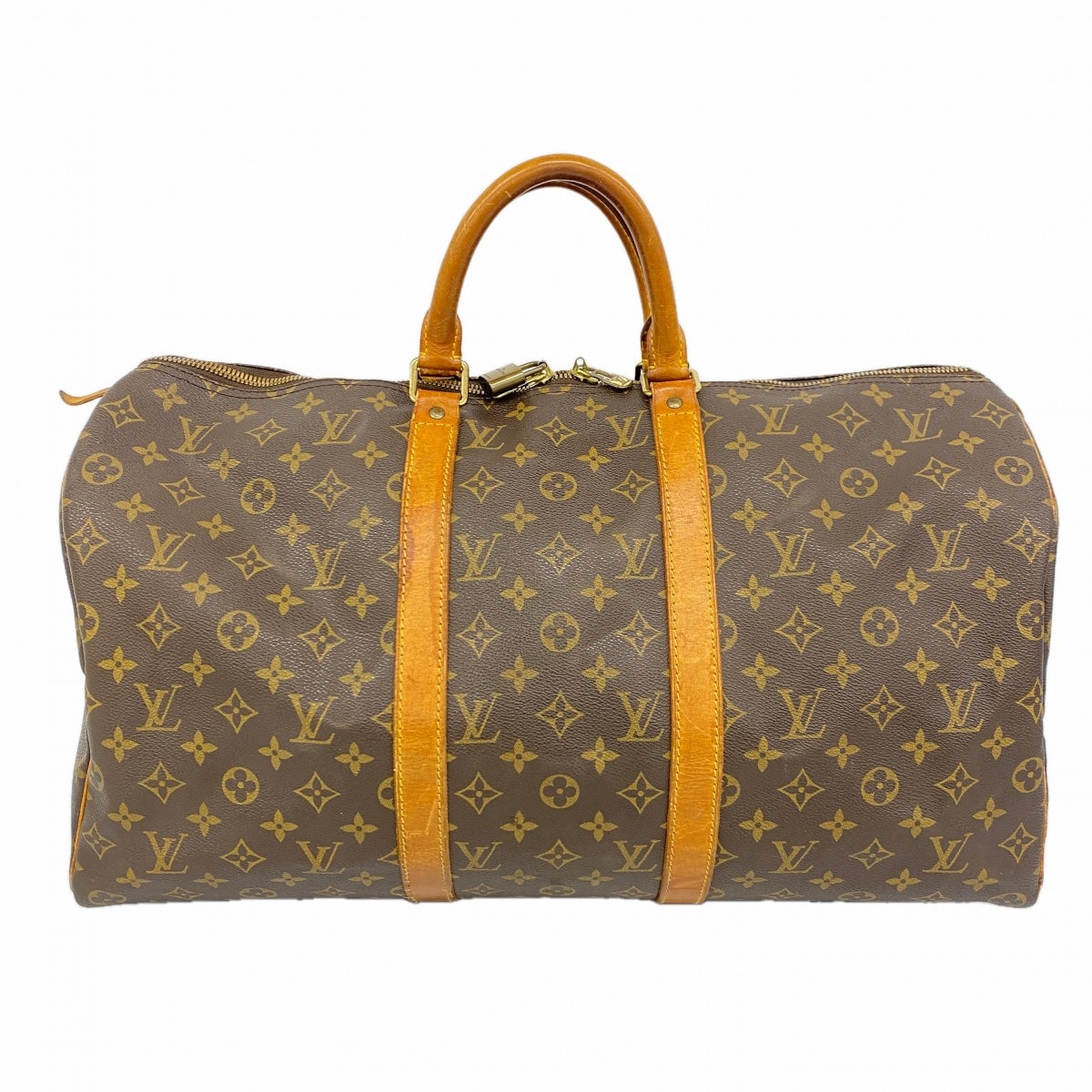 【6dc2470】ルイヴィトン ボストンバッグ モノグラム キーポル50 M41426 ブラウン【中古】メンズ レディース ユニセックス