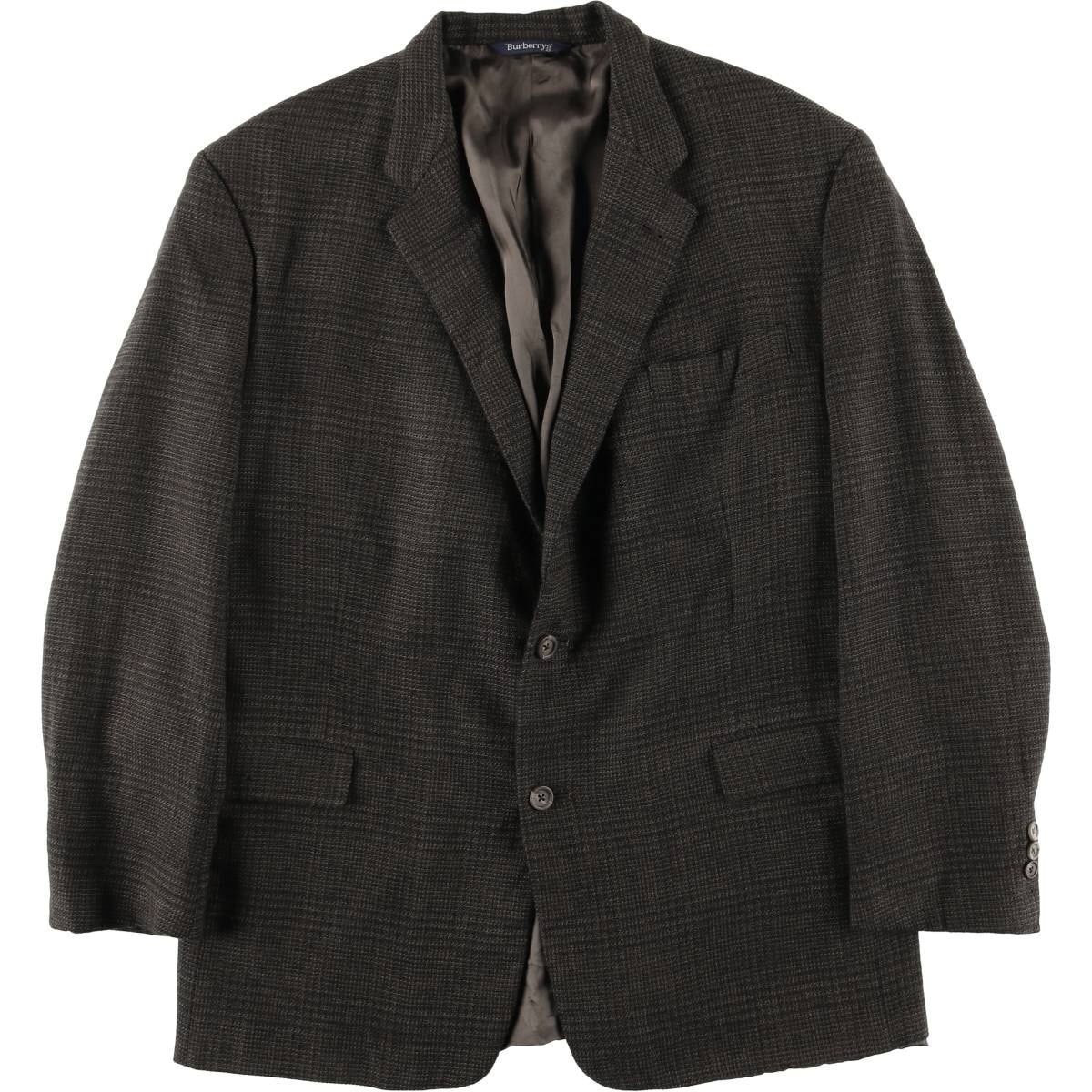 古着 バーバリー Burberry's チェック柄 ウールテーラードジャケット メンズL相当/evb032885