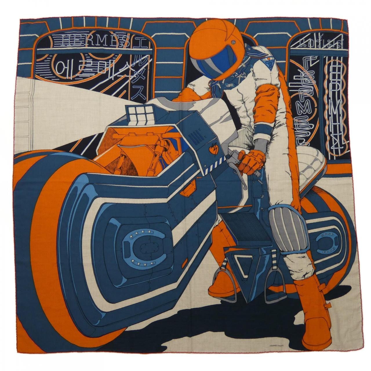 エルメス HERMES MYSTERIOUS RIDER 553817T カレH140 ショール