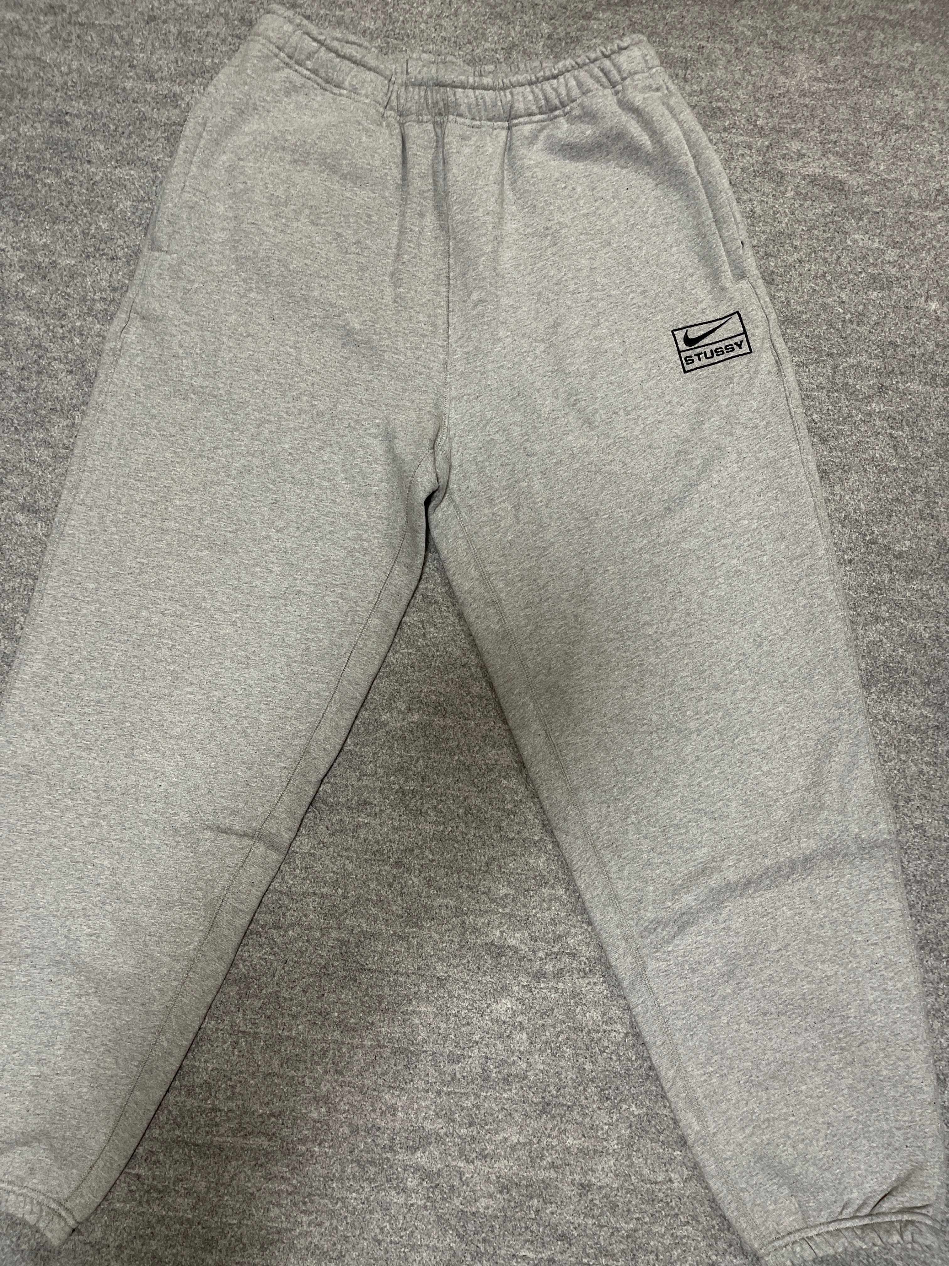 Stussy × Nike NRG Washed Fleece Pant (Asia Size) "Grey" DJ9491-063