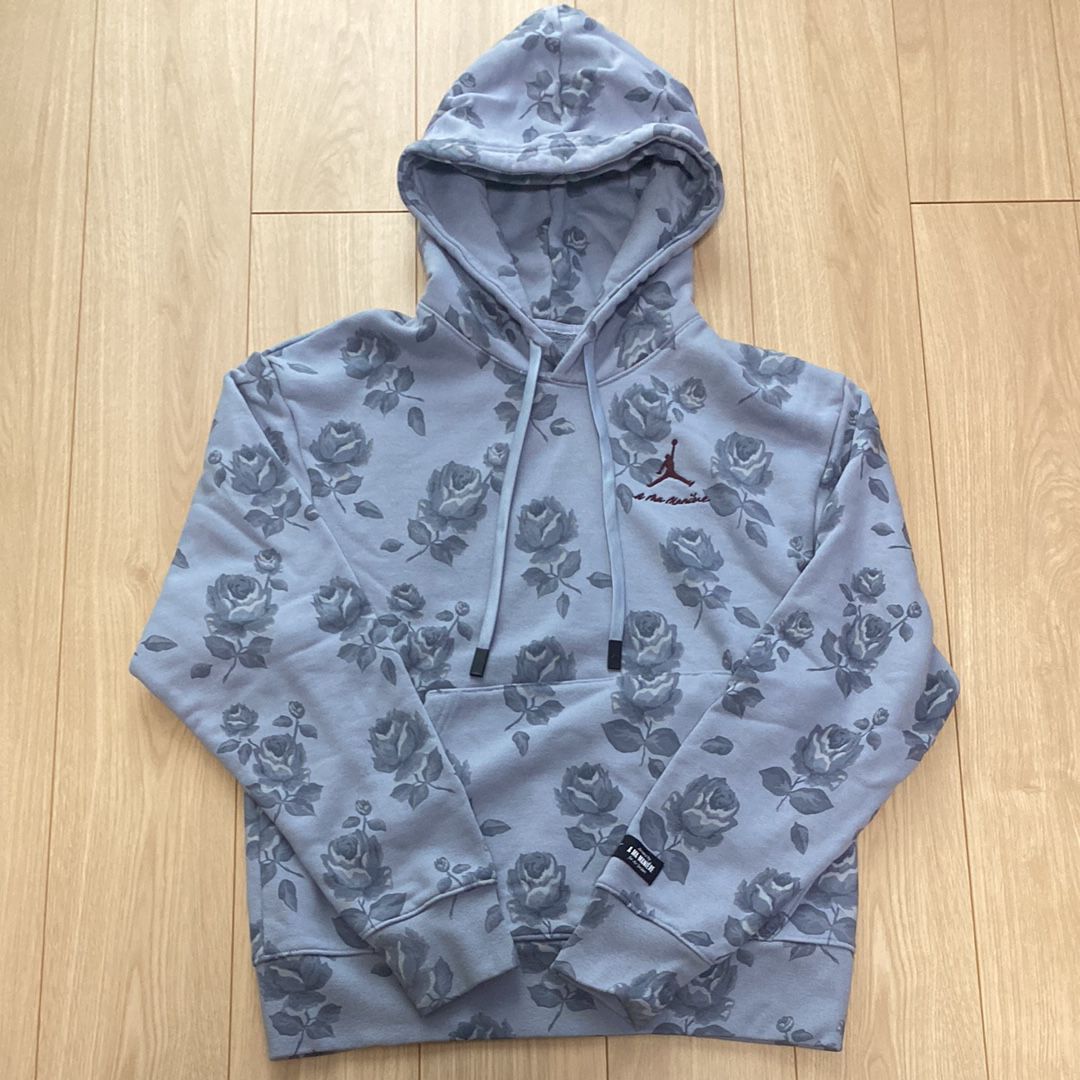 Jordan A ma maniere Allover Print Fleece Hoodie "Obsidian Mist"