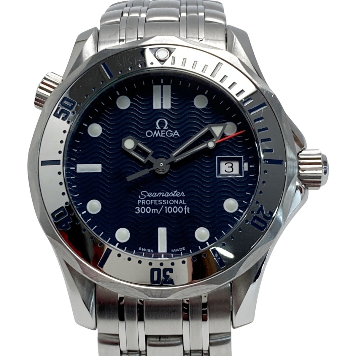☆☆OMEGA オメガ シーマスター300 プロフェッショナル 2542.80 ネイビー クォーツ メンズ 腕時計 SEAMASTER