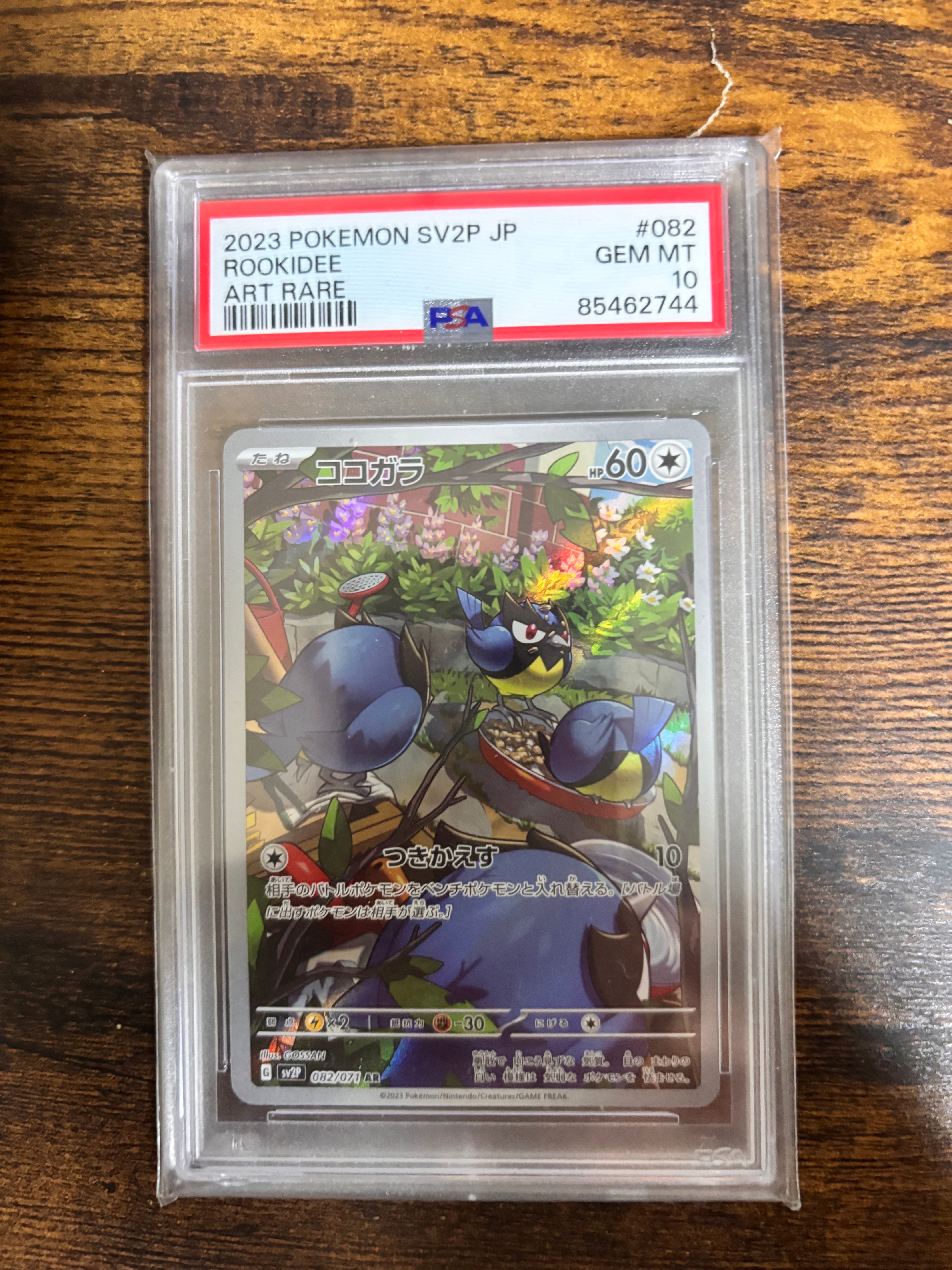 PSA10】ココガラ AR[SV2P 082/071](拡張パック「スノーハザード」) 1枚
