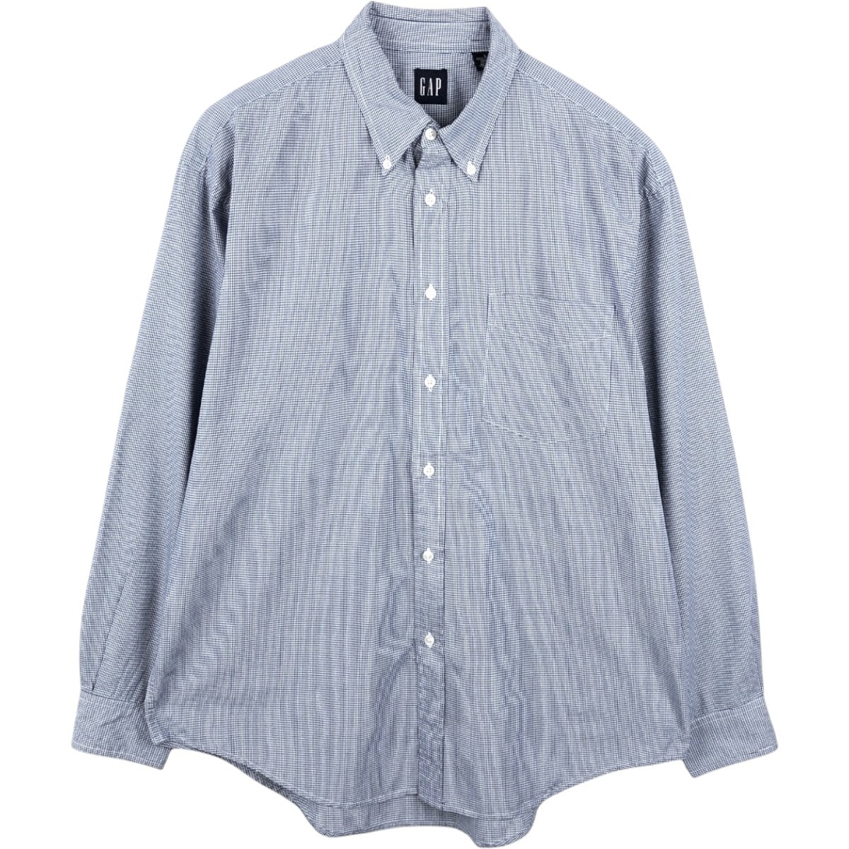 古着 ギャップ GAP オールドギャップ ギンガムチェック 長袖 ボタンダウンチェックシャツ メンズL相当 ヴィンテージ/eaa662584