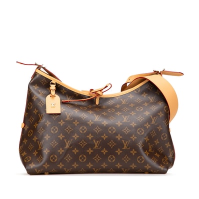 ルイ ヴィトン モノグラム キャリーオールNM MM ショルダーバッグ M46197 ブラウン PVC レザー レディース LOUIS VUITTON 中古