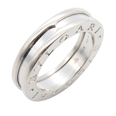 ブルガリ BVLGARI B-zero1 ビーゼロワン リング 1バンド リング・指輪 ジュエリー K18WG(ホワイトゴールド) メンズ レディース シルバー系 【中古】