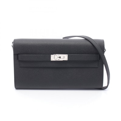 エルメス HERMES ケリートゥーゴー ショルダーバッグ バッグ レザー カーフ(牛革) ヴォーエプソン ヴォーエプソン ブラック(エルメス) W刻印(2024年製造) レディース ブラック系 【中古】