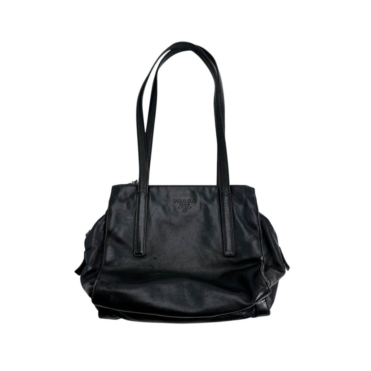 プラダ PRADA ロゴ型押し トートバッグ