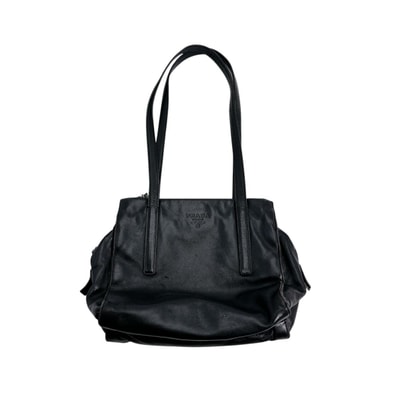 プラダ PRADA ロゴ型押し トートバッグ