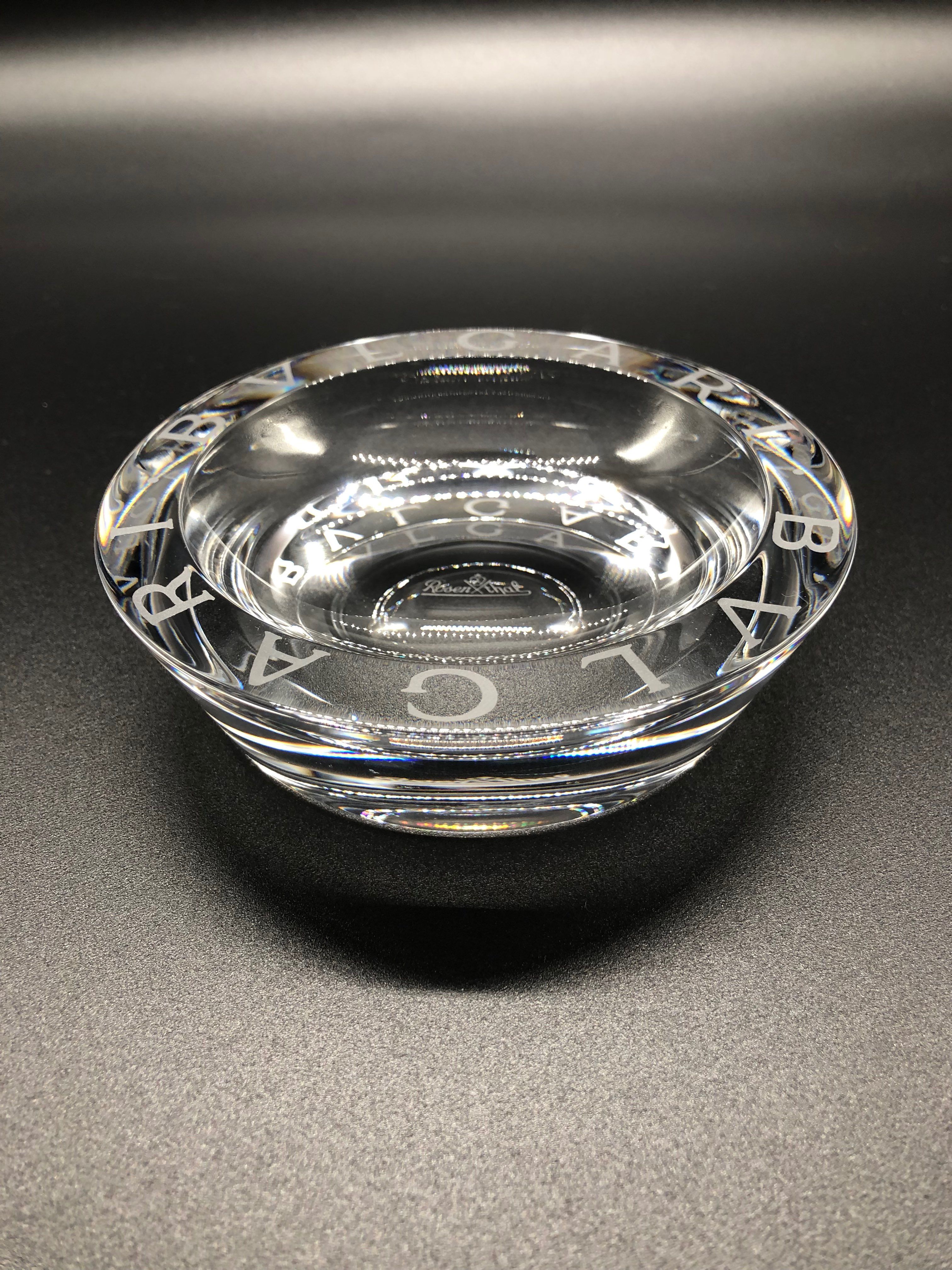 ブルガリ ローゼンタール クリスタル アッシュトレイ