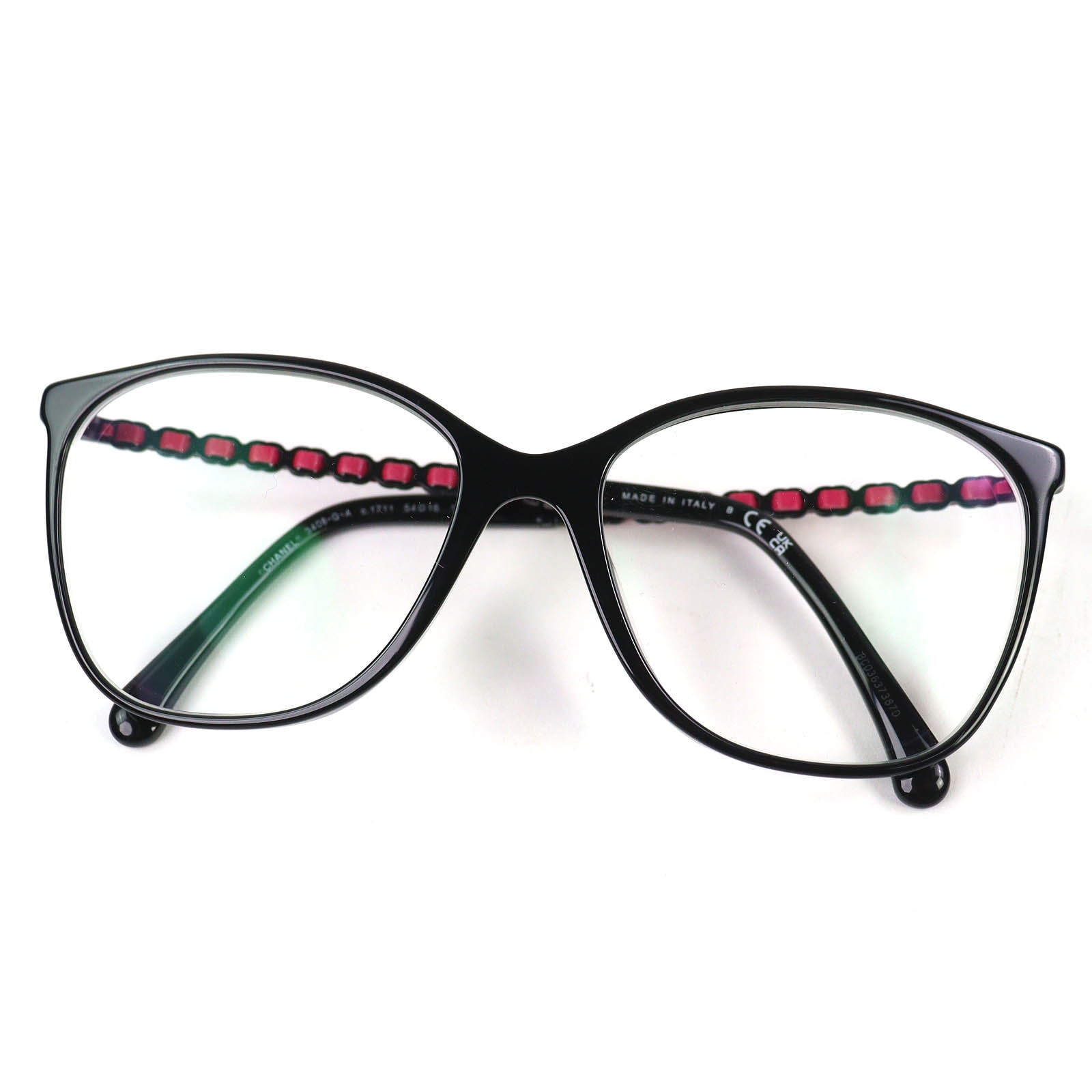 美品 シャネル ココマーク スクエアメガネ 54□16 140 3408-Q-A