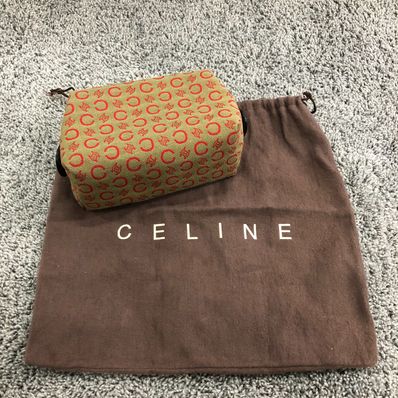 セリーヌ Cロゴ ポーチ カーキ