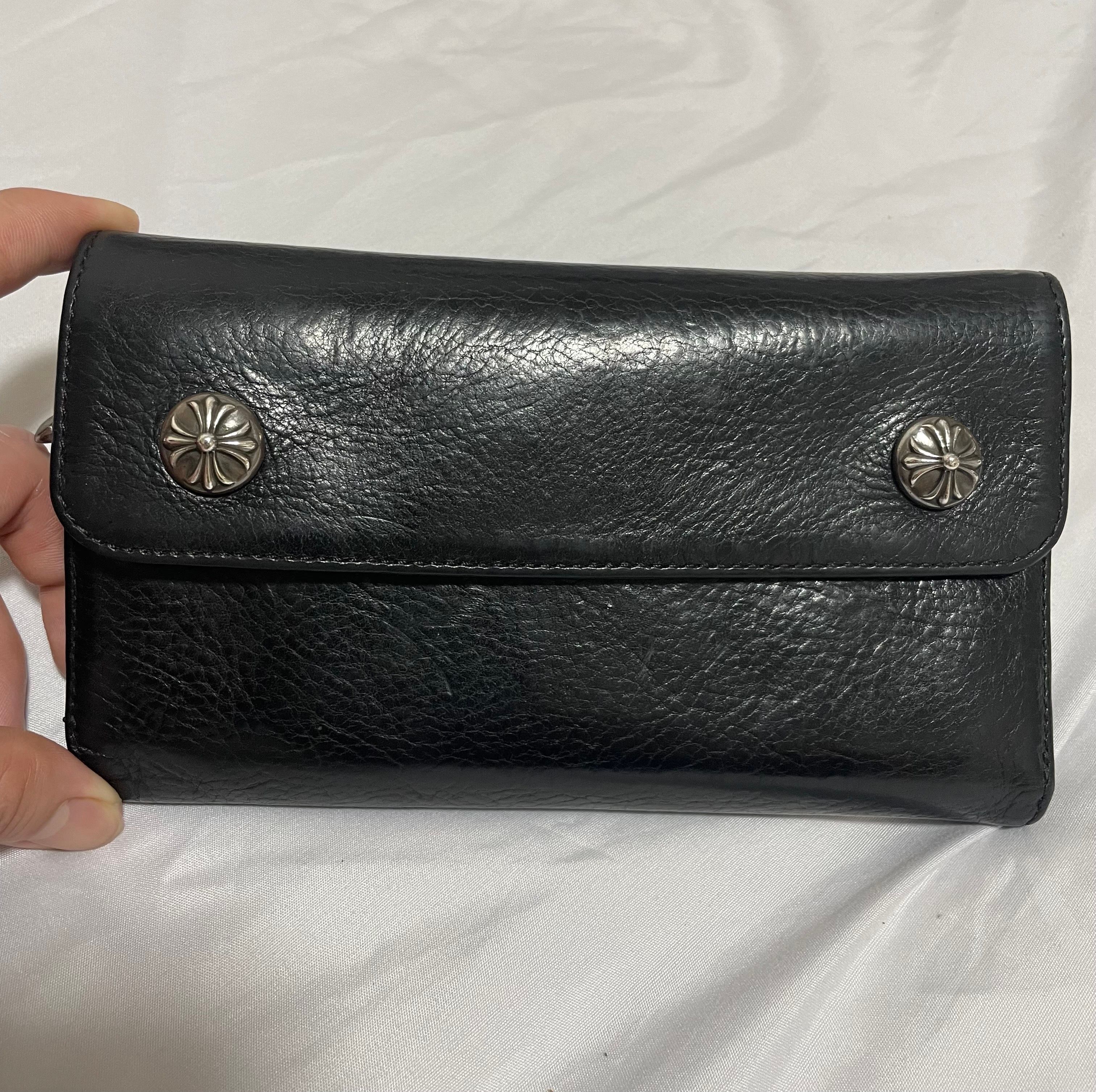 Chrome Hearts Wave Wallet Leather "Black"