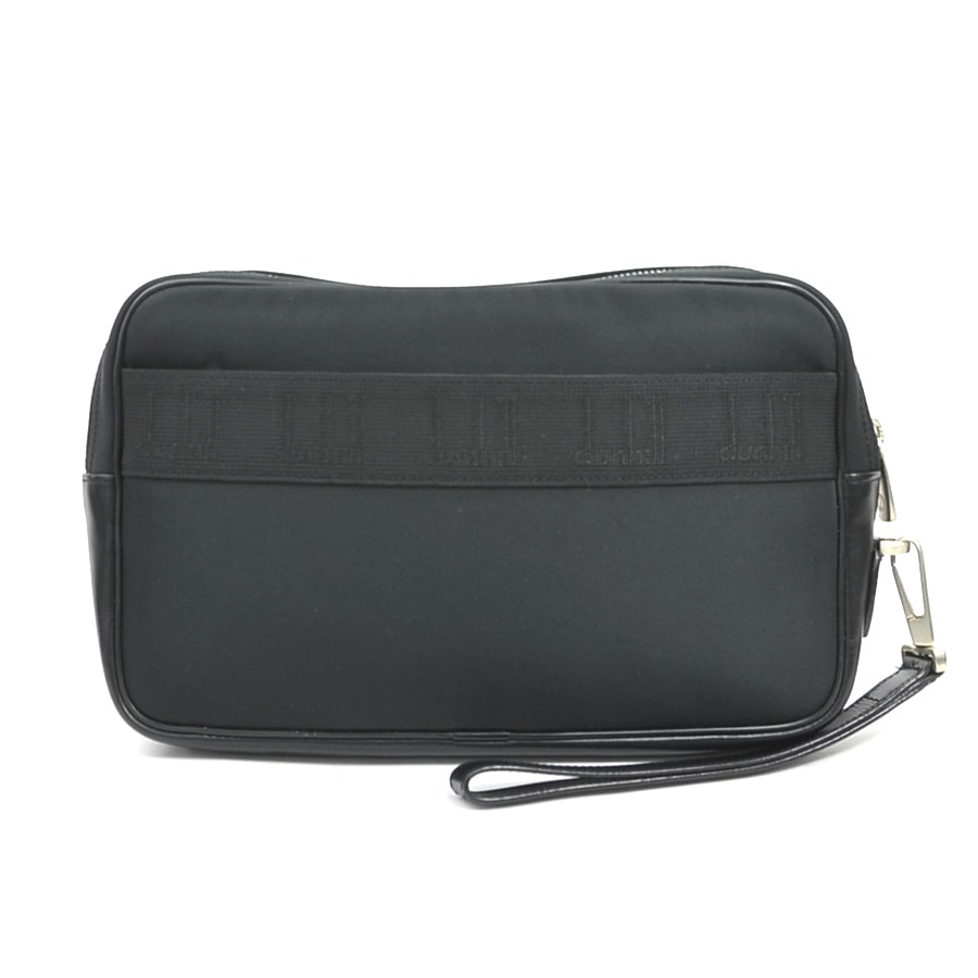 ダンヒル Dunhill セカンドバッグ ナイロン/レザー ブラック メンズ【中古】 r10868a