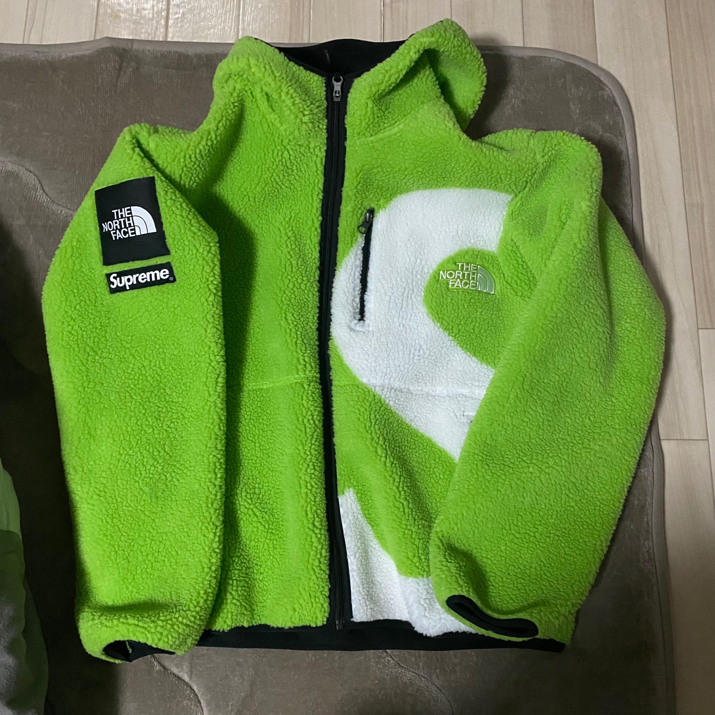 Supreme x The North Face S Logo Hooded Fleece Jacket "Green"