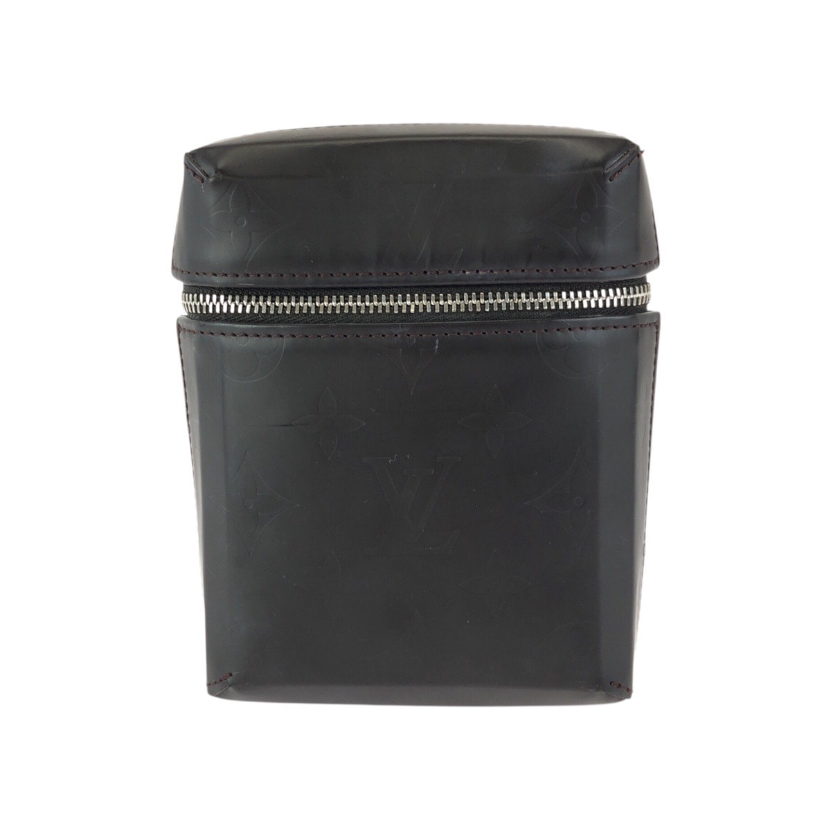 美品 LOUIS VUITTON ルイヴィトン モノグラム グラセ レイ ブラウン シルバー金具 レザー ポーチ 小物入れ 男女兼用 601785 【中古】