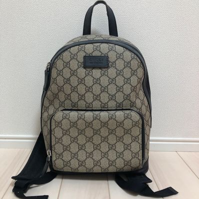 Gucci GG Supreme Backpack "Beige"