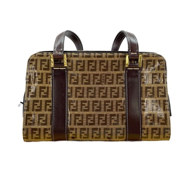 フェンディ FENDI PVC ズッキーノ ハンドバッグ【中古】