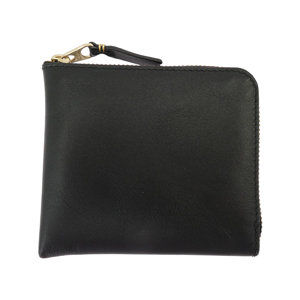 COMME des GARCONS コムデギャルソン ウォレット SA3100 CDG WALLET Classic Leather Line クラシックレザー L字ファスナー コンパクトウォレット 財布 ブラック系【中古】