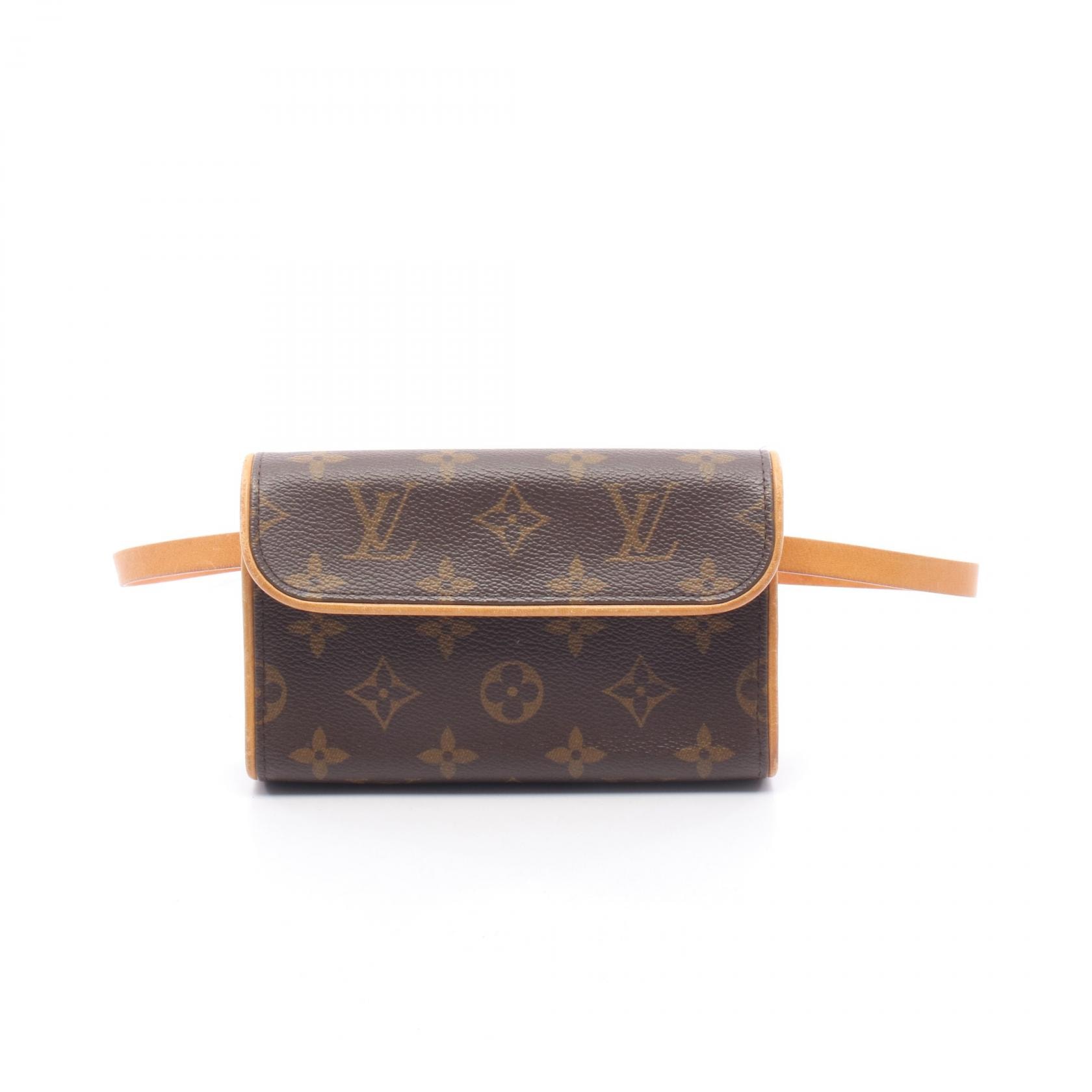 ルイ・ヴィトン LOUIS VUITTON ポシェットフロランティーヌ モノグラム ウエストバッグ ボディバッグ バッグ PVCコーティングキャンバス レザー レディース ブラウン系 M51855 【中古】