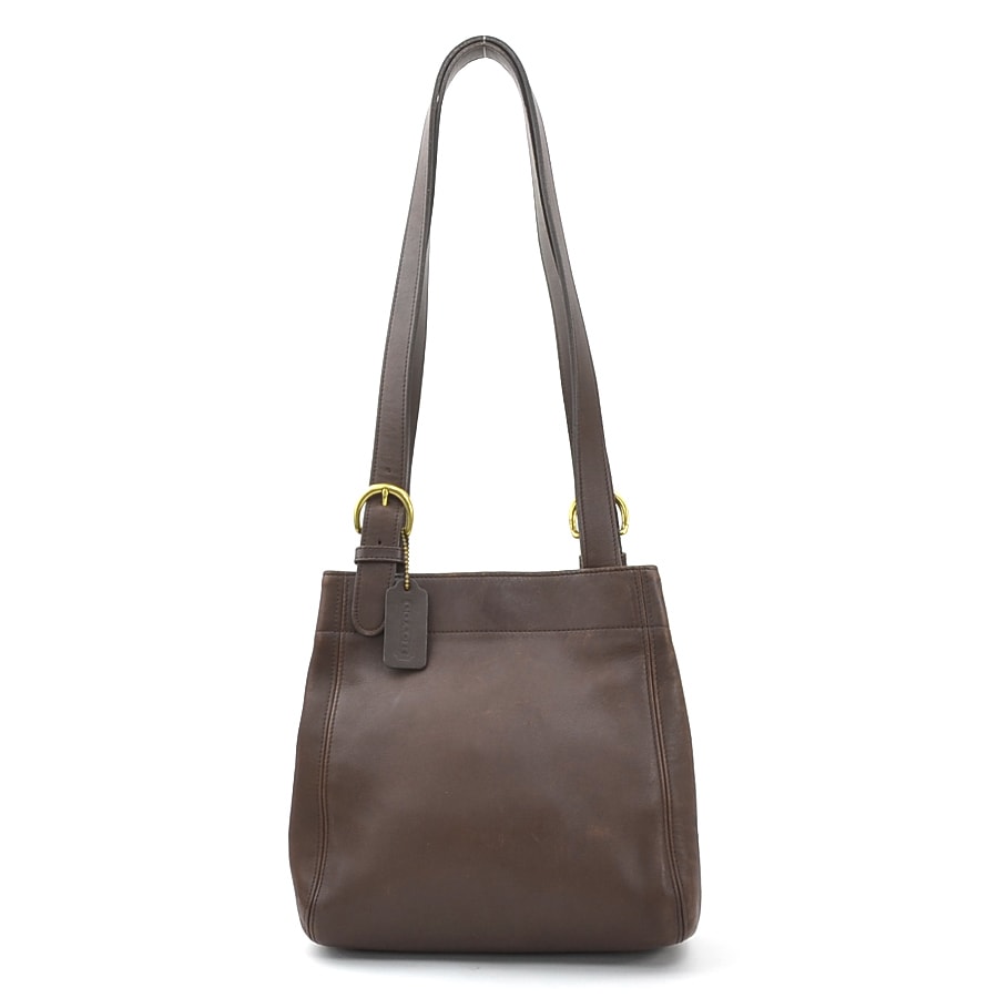 コーチ COACH ショルダーバッグ レザー ブラウン レディース【中古】 r11509a