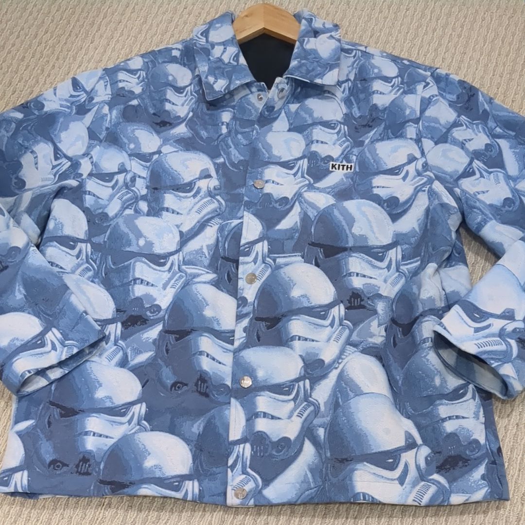 Kith x STAR WARS Stormtrooper Coaches Jacket "Helium"