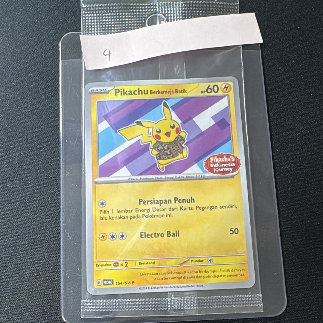 PSA10】バティックシャツを着たピカチュウ (ネイティオ柄) P [SV-P 154