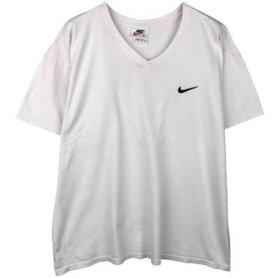 古着 90年代~ ナイキ NIKE Vネック ワンポイントロゴTシャツ USA製 メンズL相当 ヴィンテージ/eaa639255