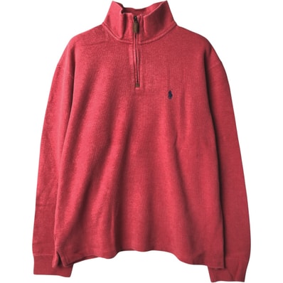 古着 ラルフローレン Ralph Lauren POLO RALPH LAUREN ハーフジップスウェットシャツ トレーナー メンズL相当/eaa449007