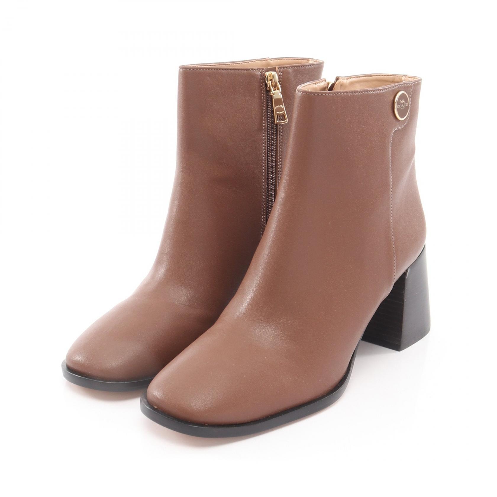 コーチ COACH シャナ ブーティー ブーツ 靴 レザー レディース ブラウン系 CT606 【中古】