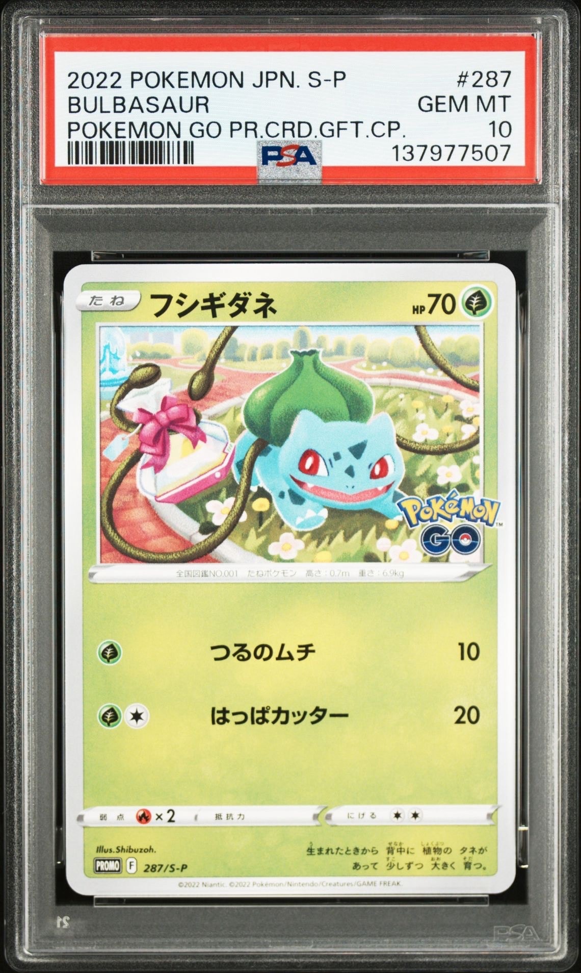 フシギダネ P [S-P 287](プロモーションカード「ポケモン GO ギフトキャンペーン」)