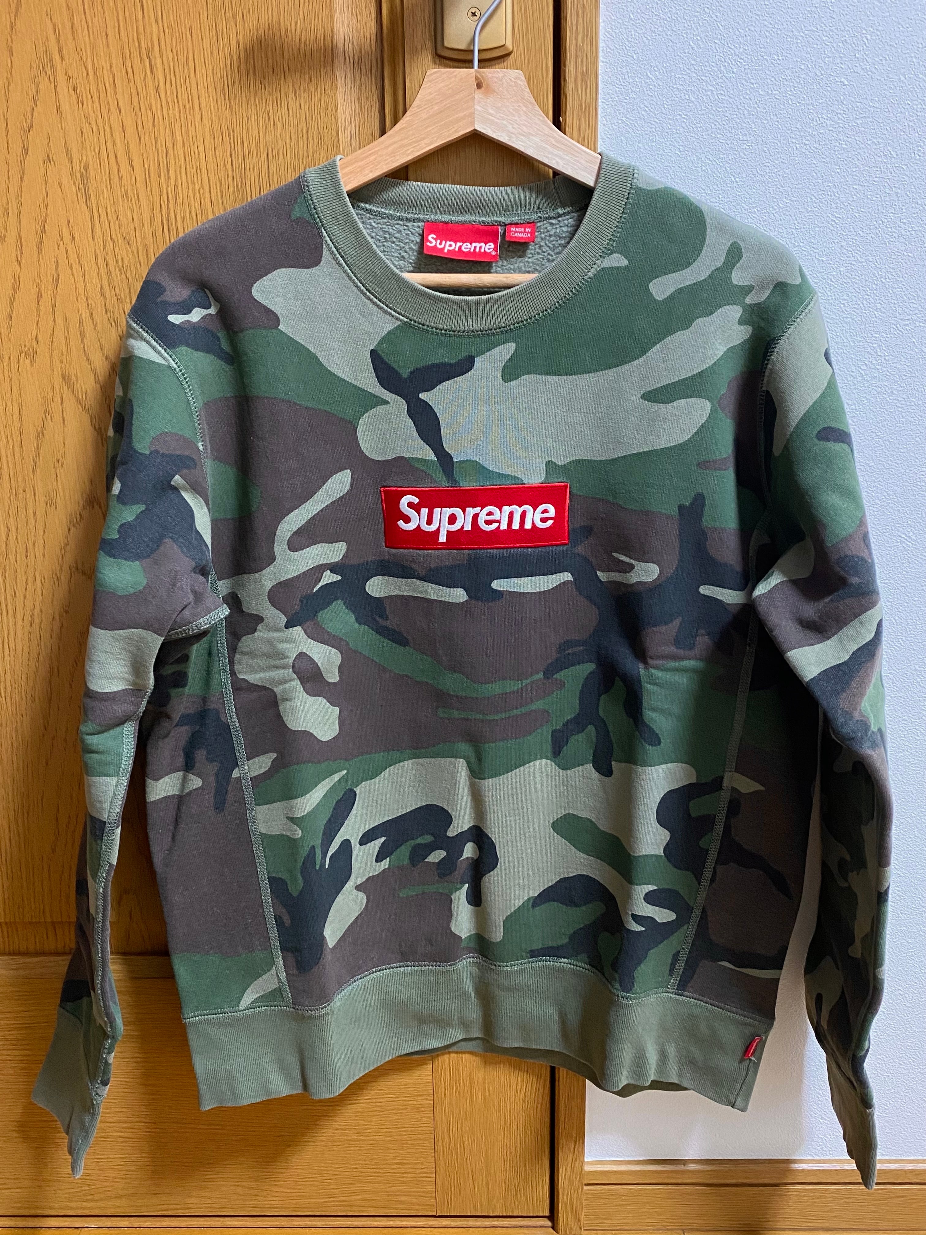 Supreme Box Logo Crewneck "Woodland Camo" (15FW)