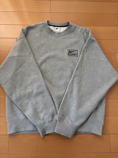 Stussy x Nike Fleece Crew (US Size) "Grey" DO9337-063