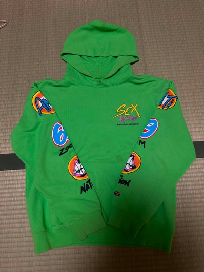 Chrome Hearts Matty Boy Sex Records Hoodie "Citrus Green"