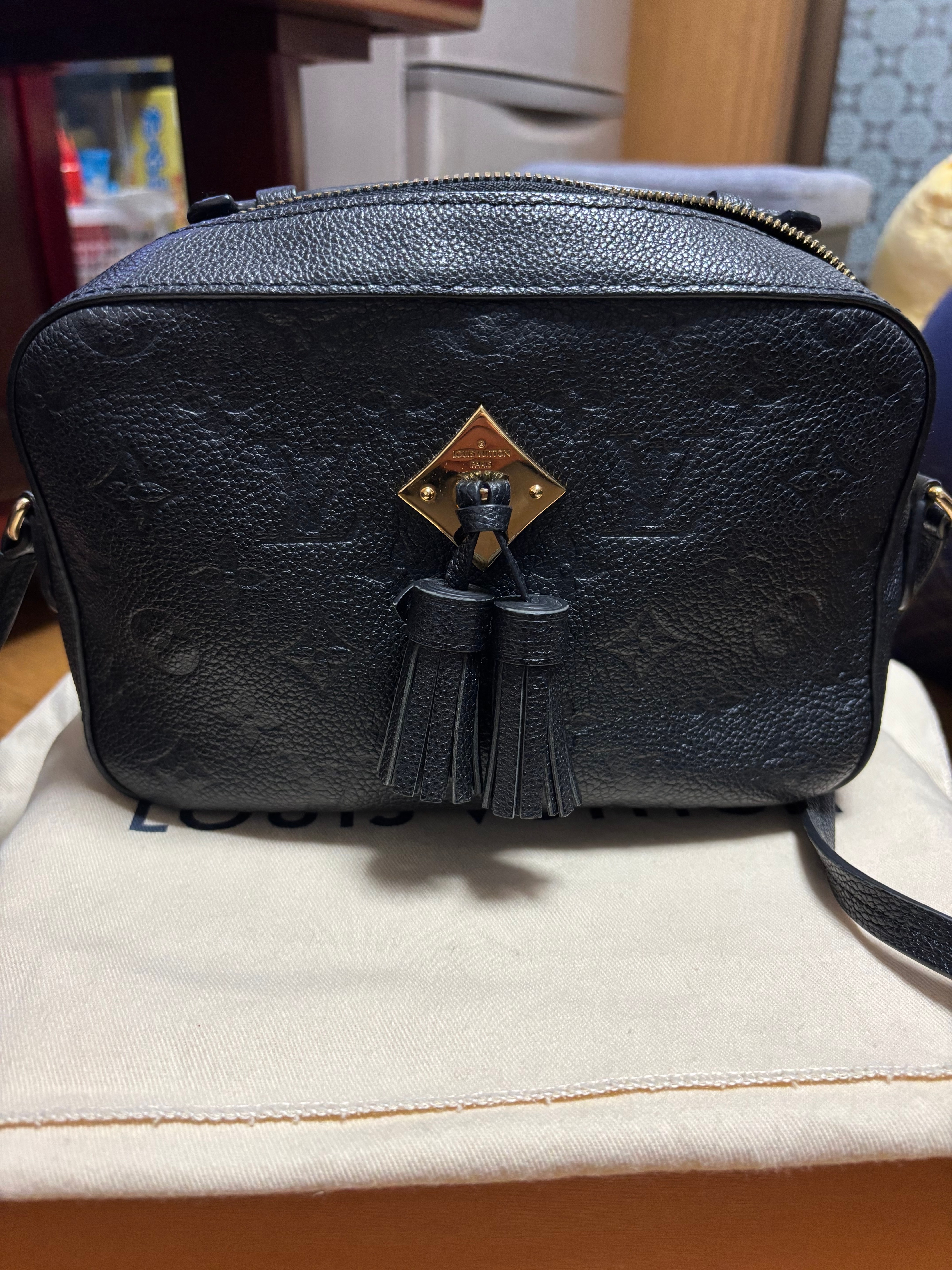 Louis Vuitton Saintonge Monogram Empreinte "Noir"
