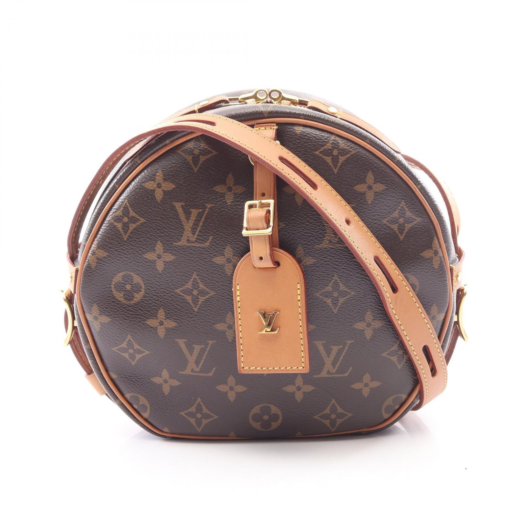 ルイ・ヴィトン LOUIS VUITTON ボワット シャポー スープルMM モノグラム ショルダーバッグ バッグ PVCコーティングキャンバス レザー モノグラム レディース ブラウン系 M45647 【中古】