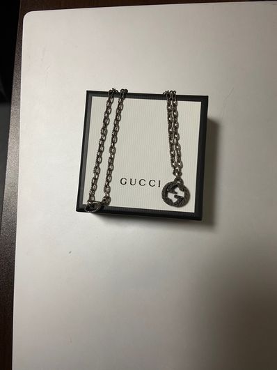 GUCCI Interlocking G Pendant Necklace