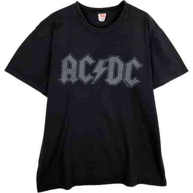 古着 ヘインズ Hanes AC/DC エーシーディーシー バンドTシャツ バンT メンズL相当/eaa636472