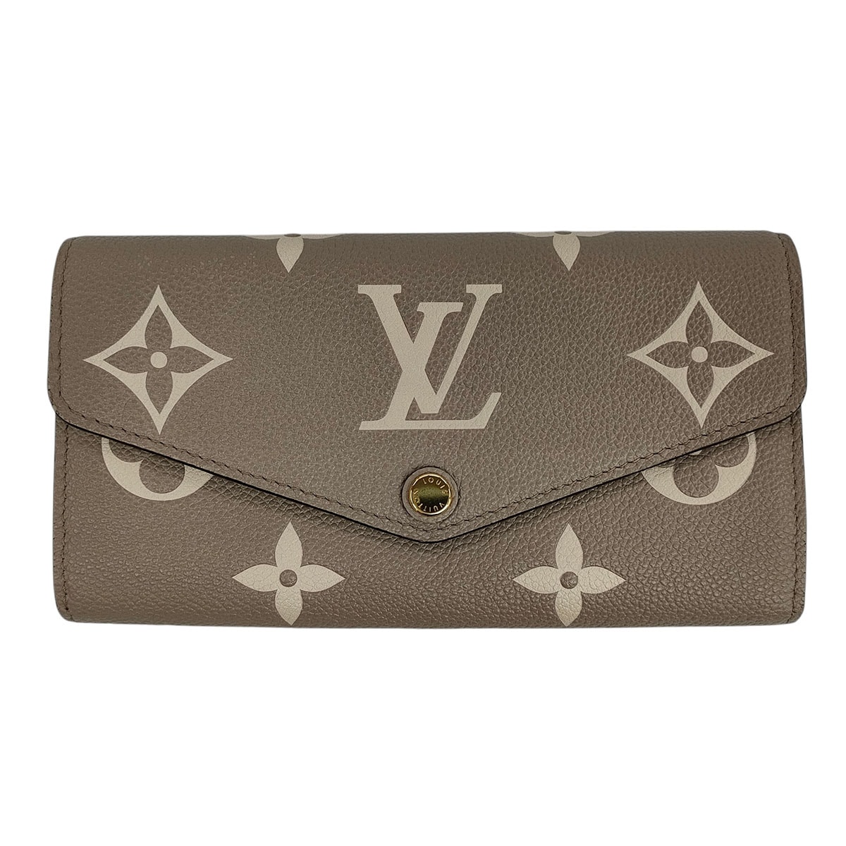 LOUIS VUITTON ルイ・ヴィトン ポルトフォイユ サラ NM モノグラム アンプラント 長財布 M81049 モノグラムアンプラント ベージュ  レディース【中古】