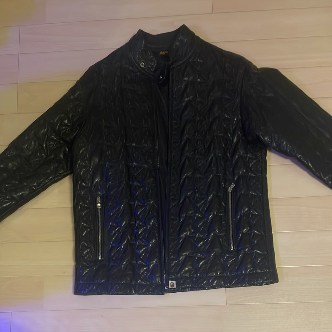 革ジャン(スター柄刺繍)