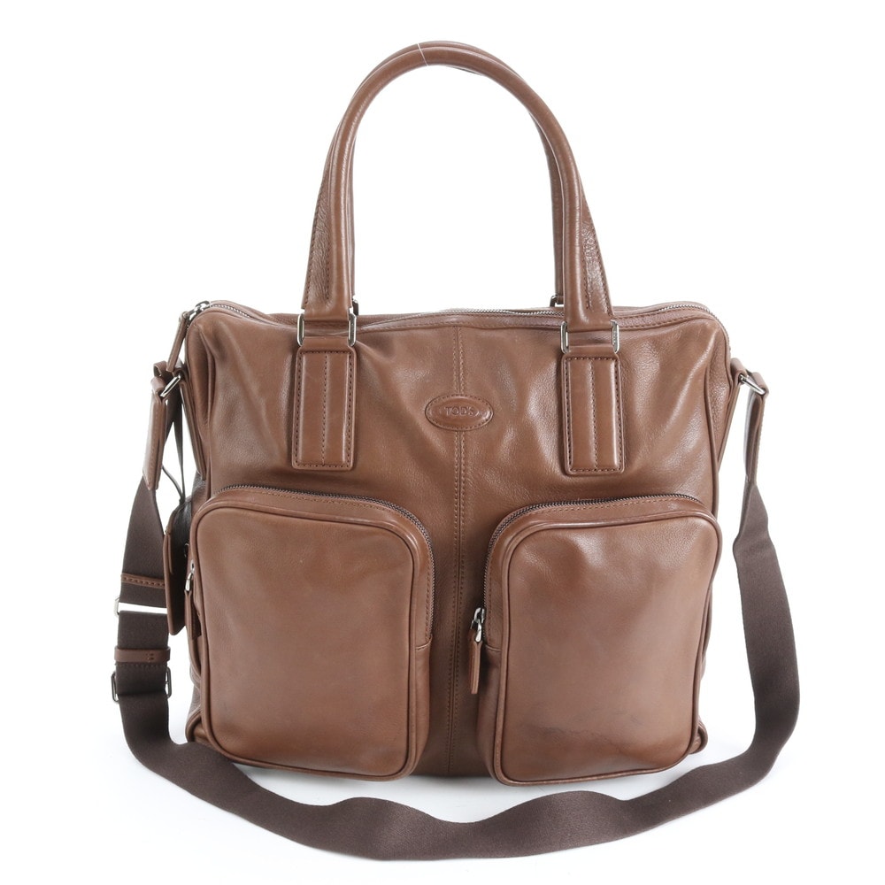 ■美品 トッズ ビジネス バッグ レザー