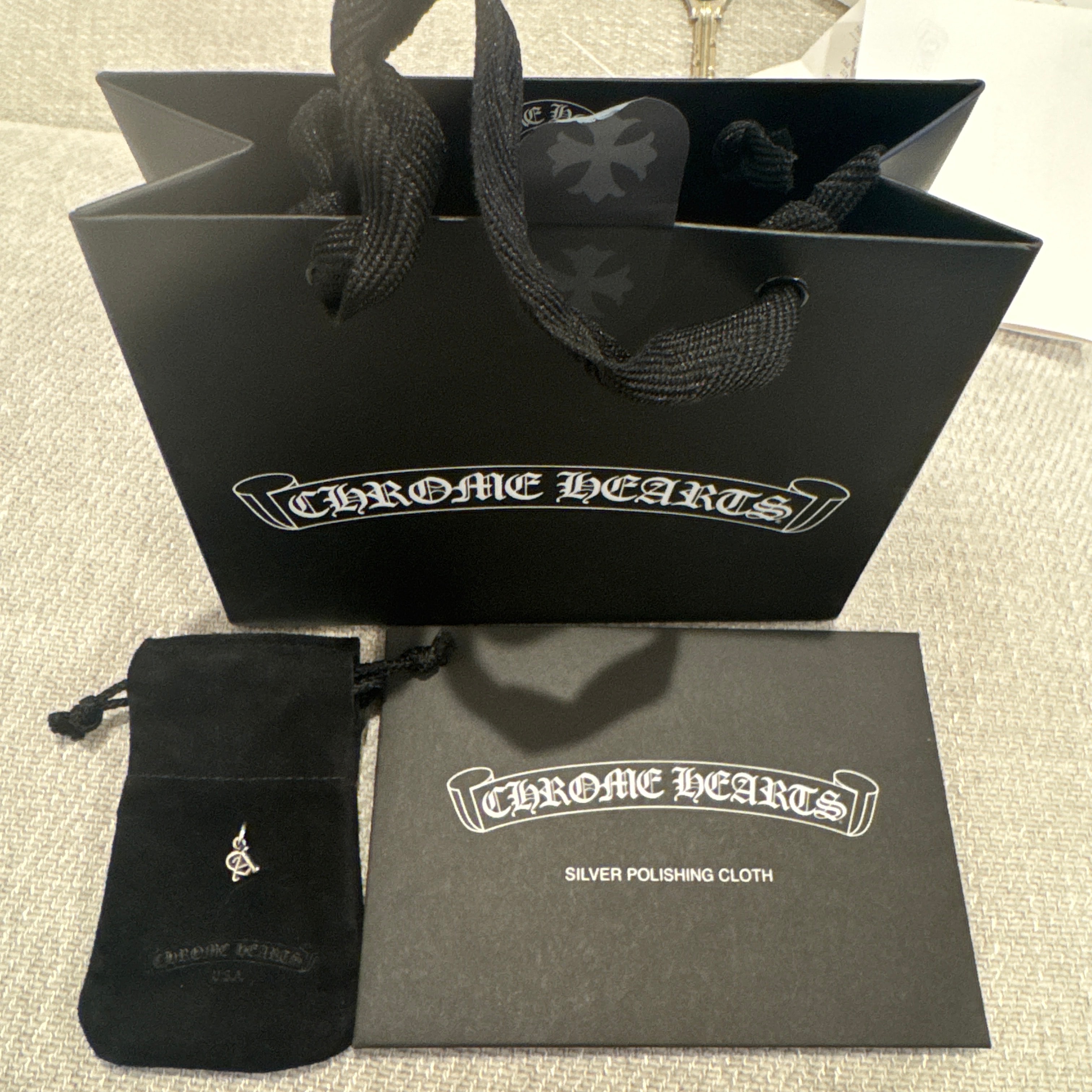 Chrome Hearts Alphabet Stack Charm A Initial Charm "Silver"