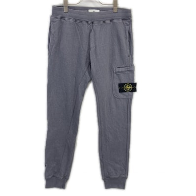 ストーンアイランド グレー サイドポケット ガーメントダイ スウェトジョガーパンツ S