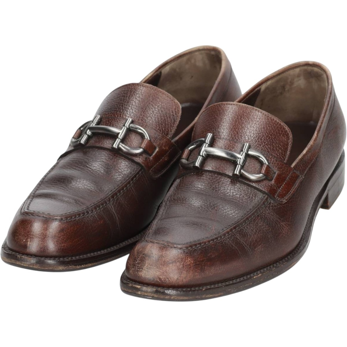 古着 フェラガモ Salvatore Ferragamo ビットローファー イタリア製 9 1/2D メンズ27.5cm相当/saa016038