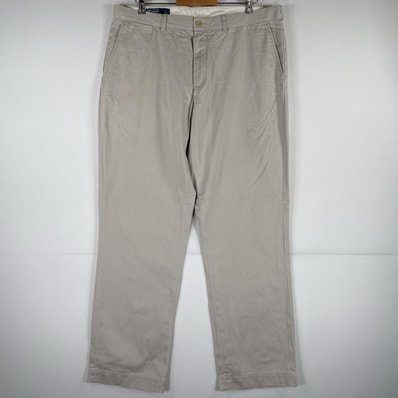 古着 ポロバイラルフローレン Polo by Ralph Lauren チノパンツ ポロチノ ワンポイント スラックス 大きいサイズ w38 L34 ベージュ メンズ