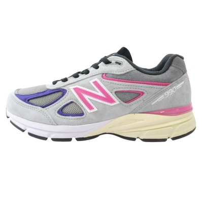 NEW BALANCE M990KT4 × KITH キス × UNITED ARROWS & SONS ユナイテッドアローズ&サンズ 990V4 スモークパール スニーカー グレー系 マルチカラー系 25.5cm【極上美品】【中古】